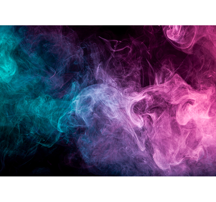 Texture wall mural flowing smoke patterns - TenStickers