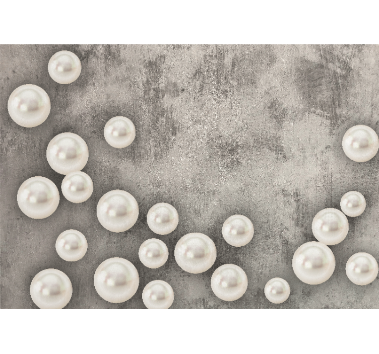 Wall mural delicate pearl arrangement - TenStickers