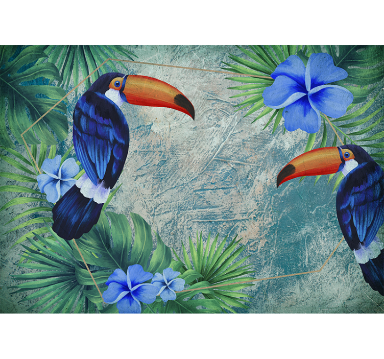 Animal mural tropical toucan duo - TenStickers
