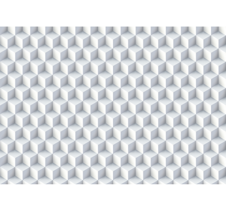 3d wall mural cube pattern design - TenStickers