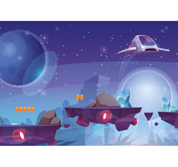 Fantasy wall mural cosmic journey adventure - TenStickers