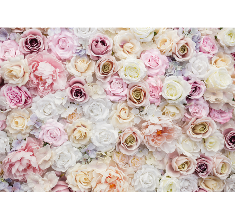 Flower mural rose blossom collection - TenStickers