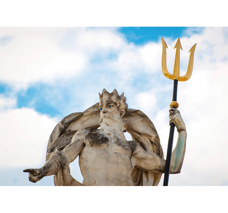 Mythical ocean ruler painting mural - TenStickers