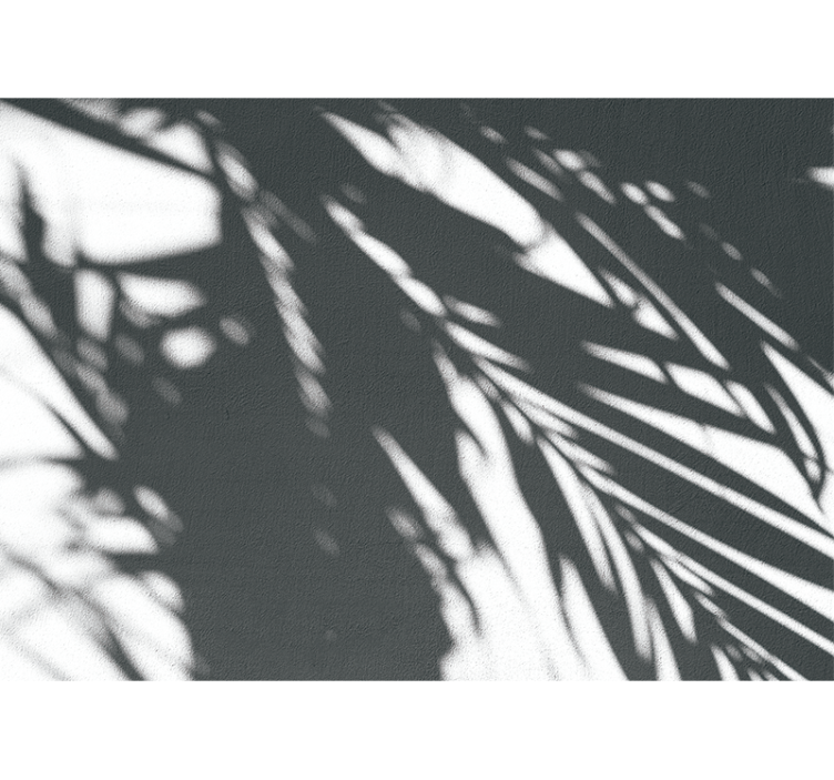 Nature wall mural shadowy palm patterns - TenStickers