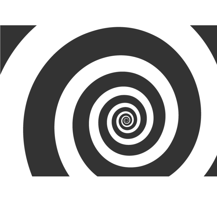 Abstract wall mural spiral illusion design - TenStickers