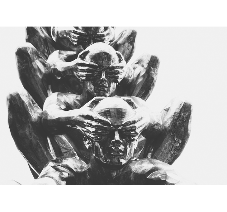 Painting mural of abstract human figures - TenStickers