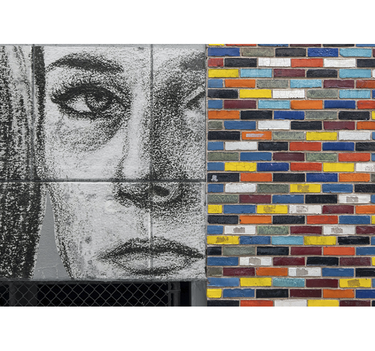 Urban wall mural unique city portrait - TenStickers