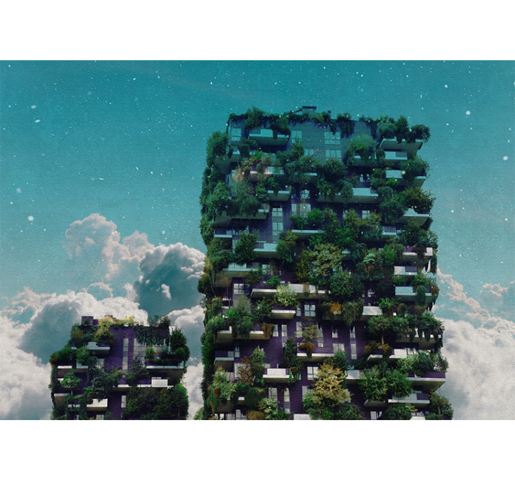 Nature wall mural indoor vertical garden - TenStickers