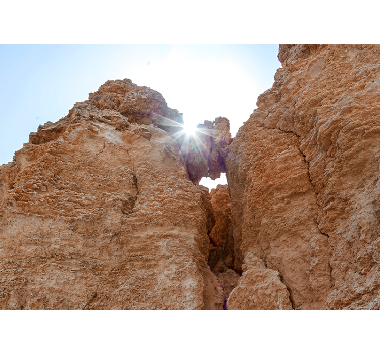 Mountain wall mural rocky landscape view - TenStickers