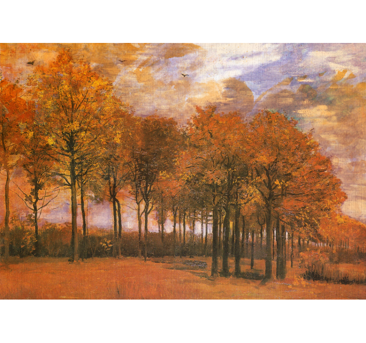 Landscape mural autumn forest view - TenStickers