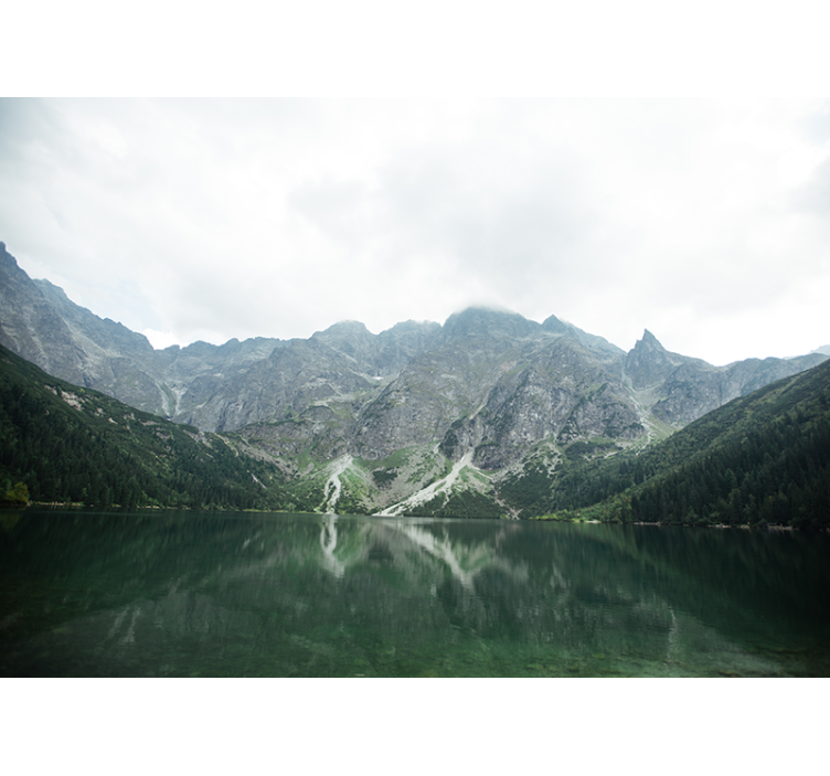 Landscape mural magnificent mountain reflection - TenStickers