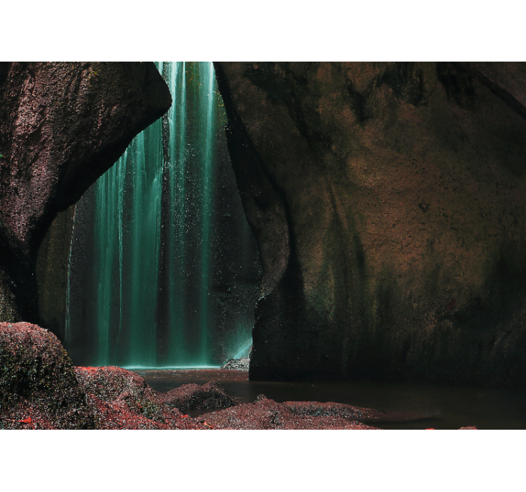 Inside Hidden Waterfall  Waterfall Wall Mural - TenStickers
