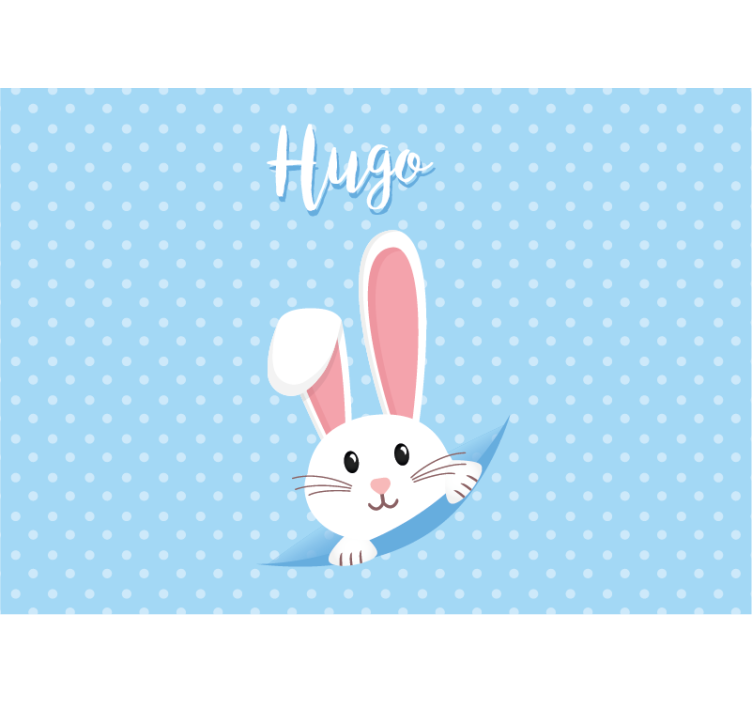 Animal mural happy bunny design - TenStickers