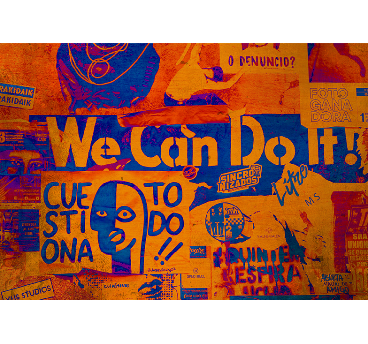 Urban wall mural empowered expression - TenStickers