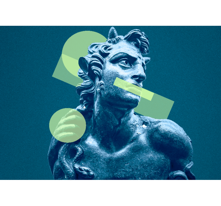 Painting mural geometric shape sculpture - TenStickers