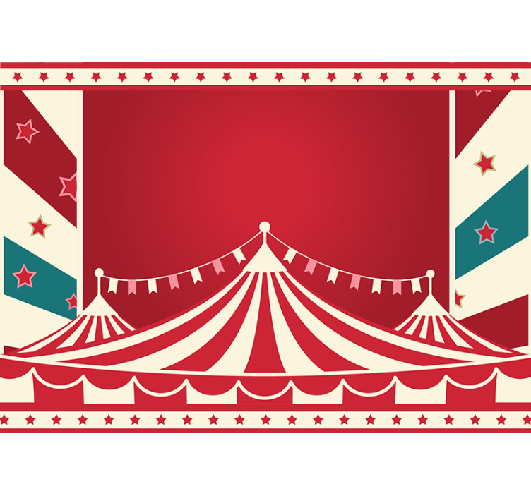 Romantic wall mural circus tent joy - TenStickers