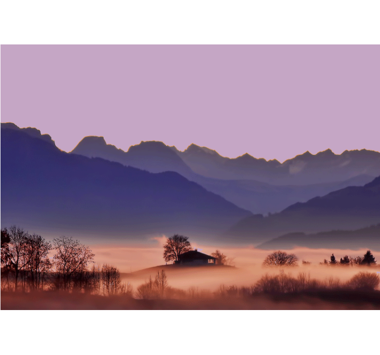 Tranquil mountain landscape landscape mural - TenStickers