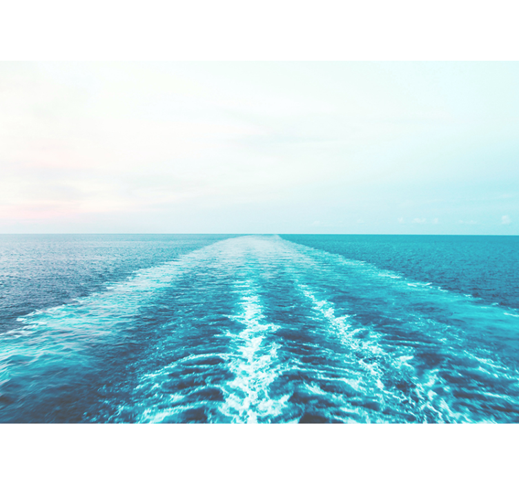 Under the sea mural ocean horizon scene - TenStickers