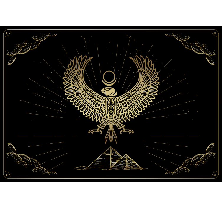 Animal mural eagle emblem artwork - TenStickers