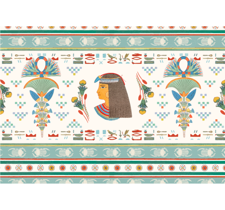 Painting mural egyptian woman profile - TenStickers