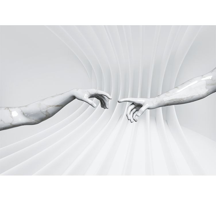 Optical illusion creation of Adam  3D Wall Mural - TenStickers