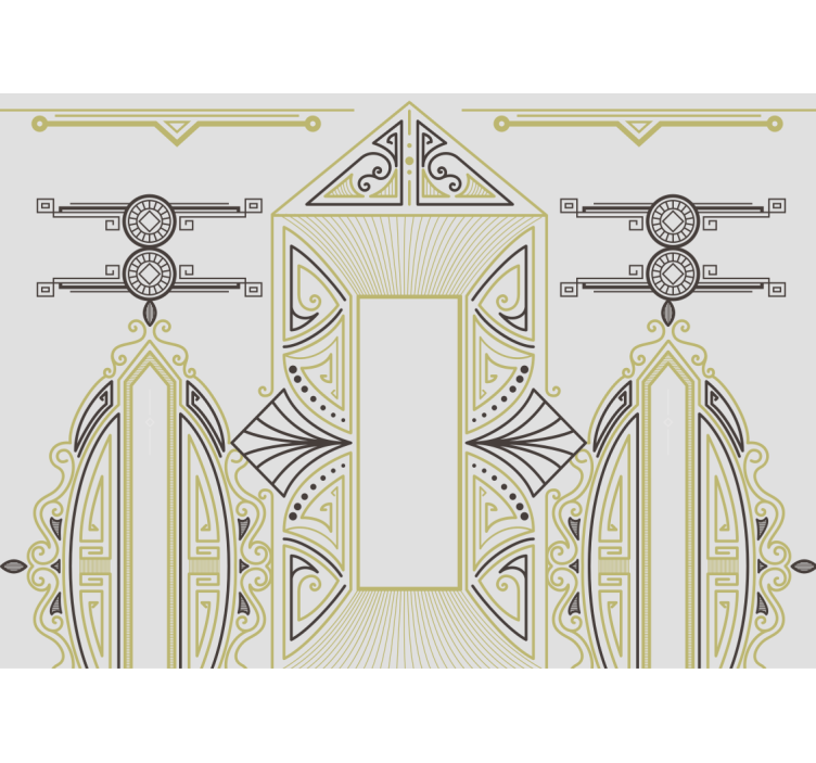 Painting mural geometric elegance - TenStickers