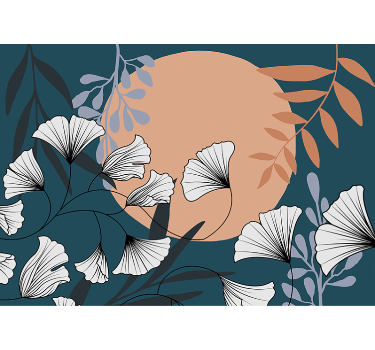 Flower mural floral botanical arrangement - TenStickers