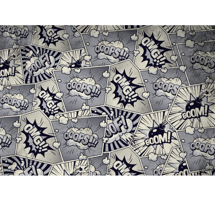 Comic Sound Effects urban wall mural - TenStickers