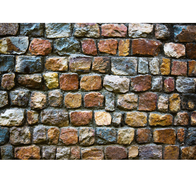 Stone wall mural natural stone texture - TenStickers