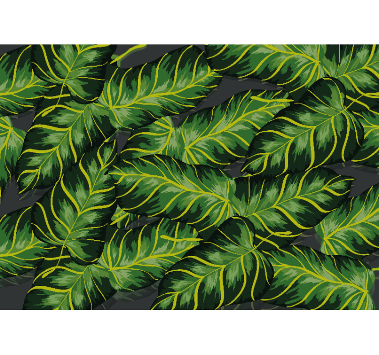 Nature wall mural lush foliage design - TenStickers