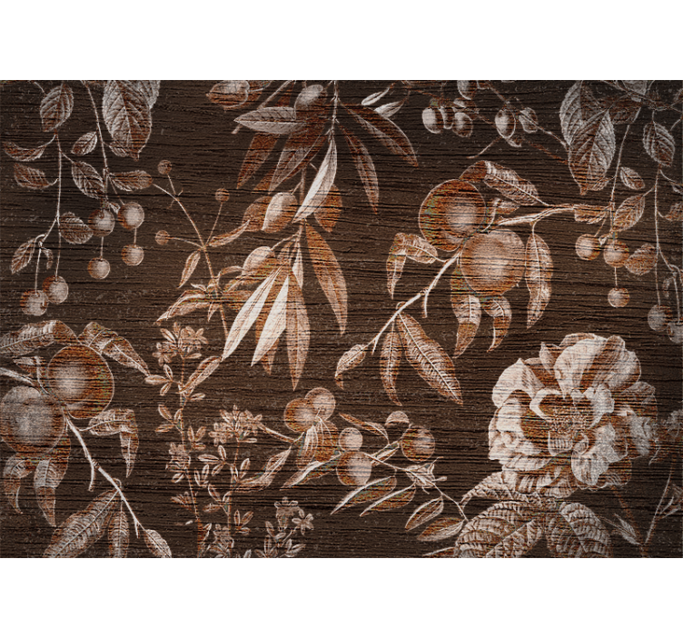 Flower mural floral artistic design - TenStickers