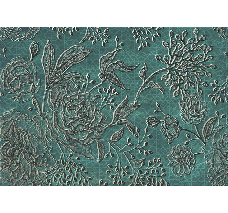 Oriental floral nature wall mural - TenStickers