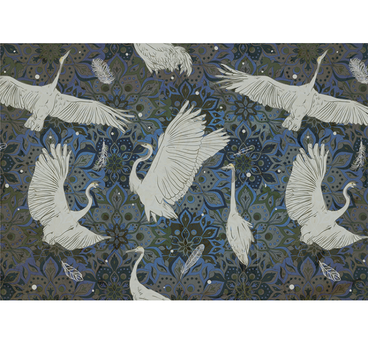 Animal mural elegant crane design - TenStickers