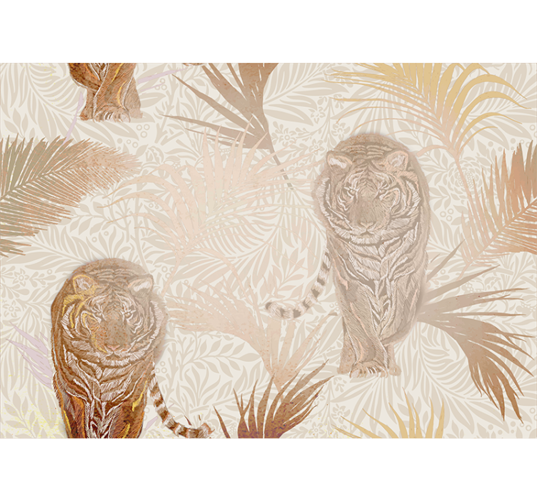 Animal mural majestic tiger design - TenStickers