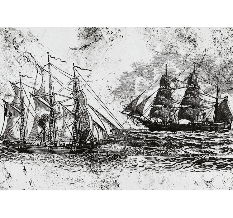 Vehicle wall mural historic sailing ships - TenStickers