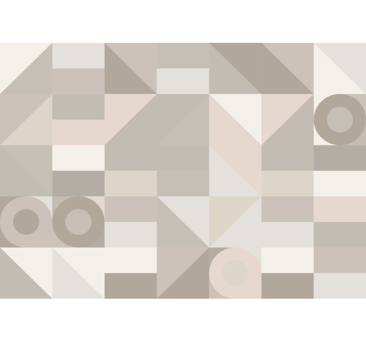 Texture wall mural geometric shaped patterns - TenStickers
