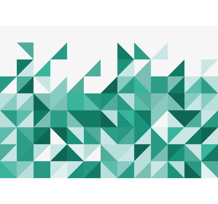 Abstract wall mural geometric triangle design - TenStickers