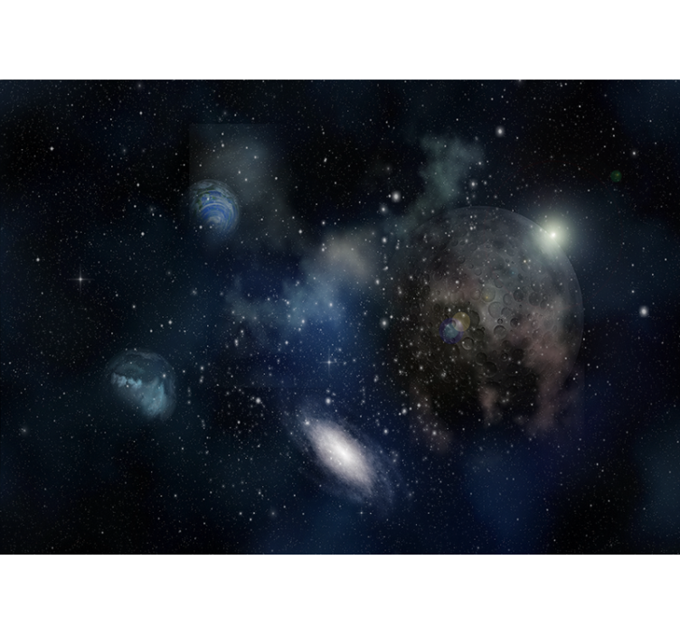 Space wall mural galactic exploration artwork - TenStickers