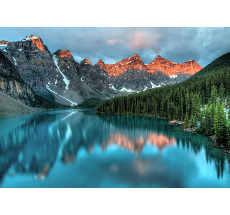 Landscape mural grand alpine lake - TenStickers