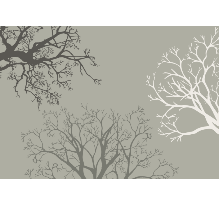 Graceful Branches Arrangement tree wall mural - TenStickers