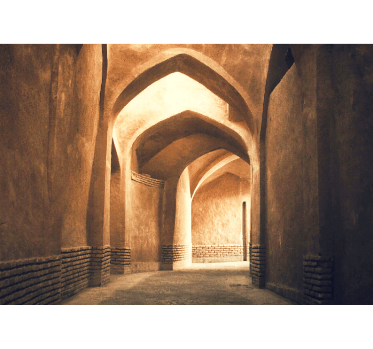 Landscape mural ancient archways passage - TenStickers
