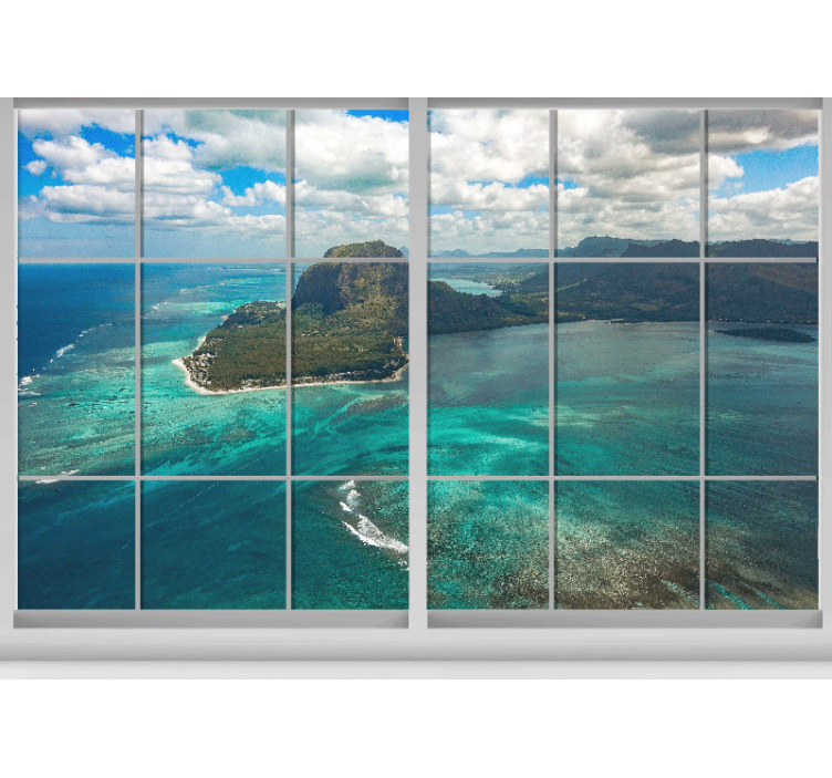 Landscape mural ocean view paradise - TenStickers