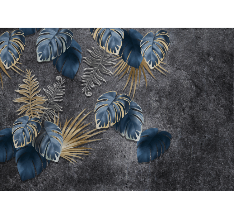 Nature wall mural with leafy accents - TenStickers