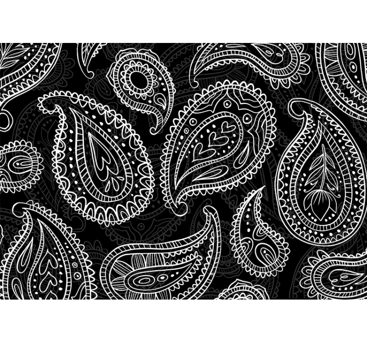 Wall mural intricate paisley patterns - TenStickers