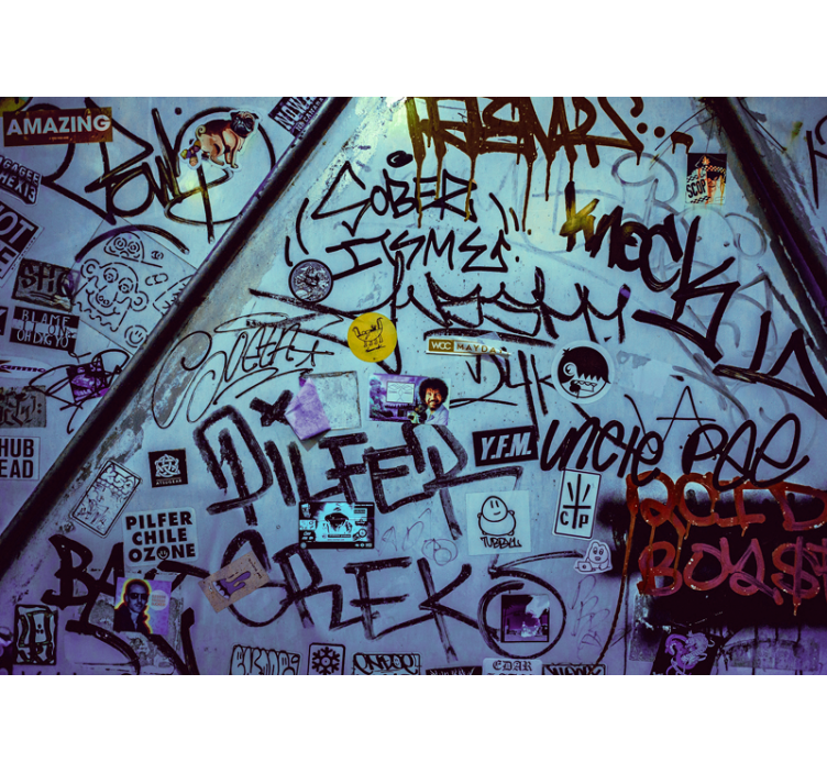 Urban wall mural urban tagging artwork - TenStickers