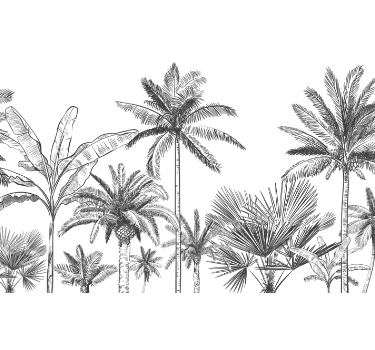 murale de la jungle panoramic wall mural - TenStickers