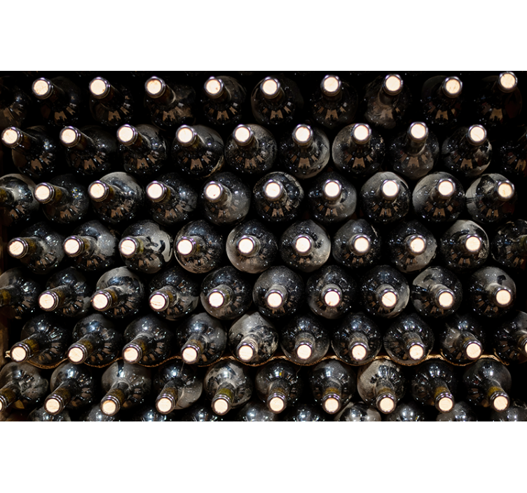 Bottles Winery vintage wall mural - TenStickers