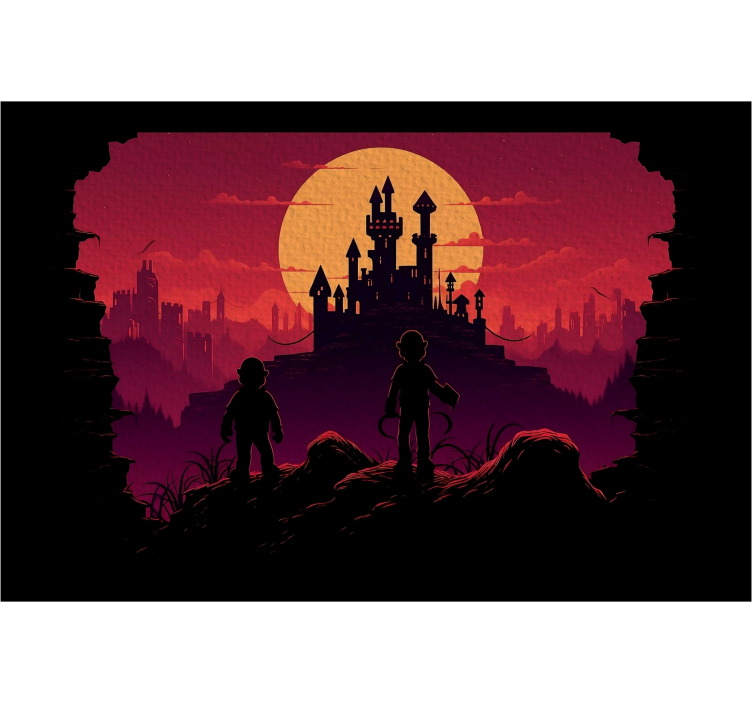 Castle world Teenage wall mural - TenStickers