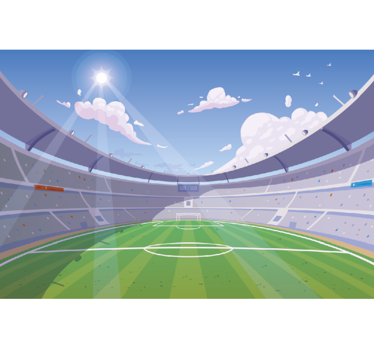 Football field Kids wall murals - TenStickers