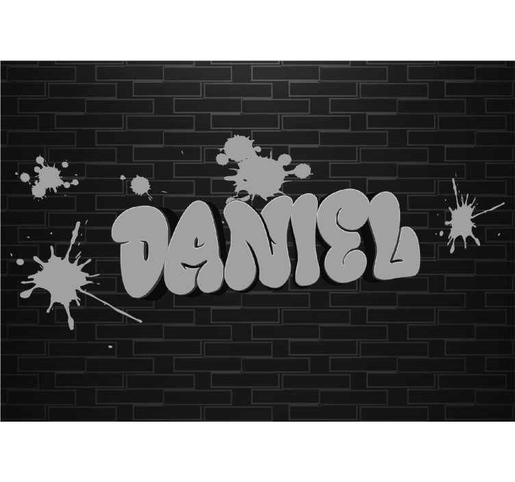 Wall grafitti with name Teenage wall mural - TenStickers